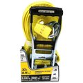 Smartstrap TieDown, 2 in W, 30 ft L, Polyethylene, Yellow, 3333 lb, JHook End Fitting, Steel End Fitting 167